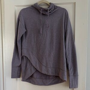 Yogalicious Heathered Plum Hooded Sweatshirt